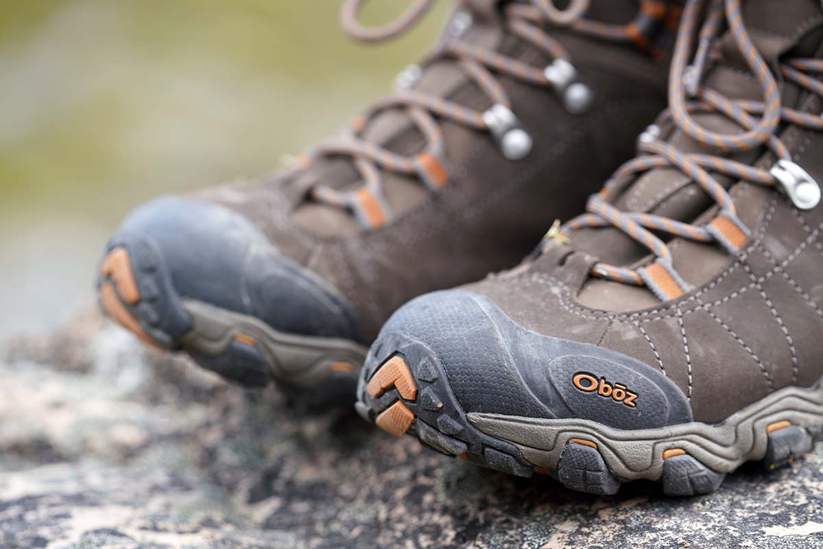 Oboz Bridger Mid Waterproof hiking boots (toe protection)